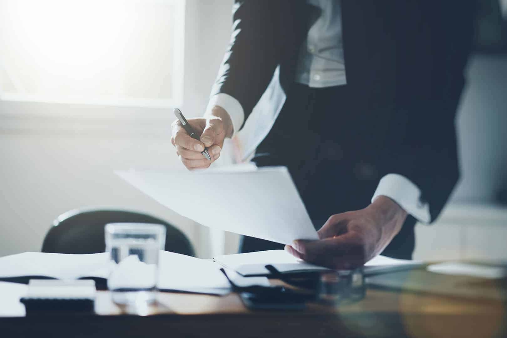 resume writing services employee working on a resume